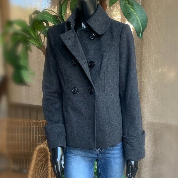 The Limited Jackets & Blazers - The Limited Double Breasted Wool Blend Peacoat